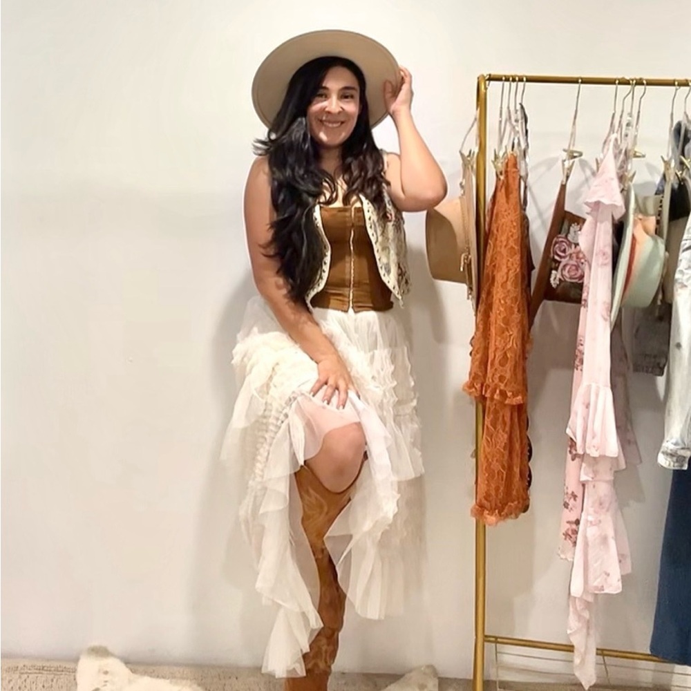 Ivory long tulle skirt, tulle skirt, boho skirt